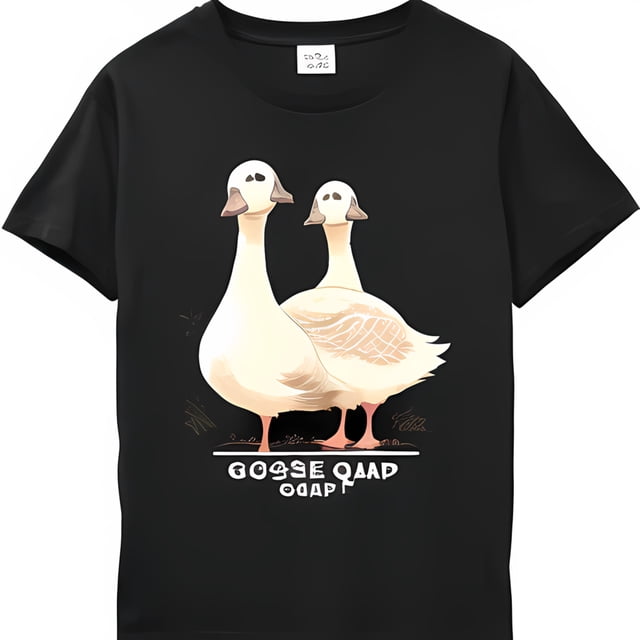 Short Sleeve Tee Geese Print