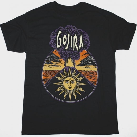 GOJIRA MAGMA SUN NEW BLACK T SHIRT