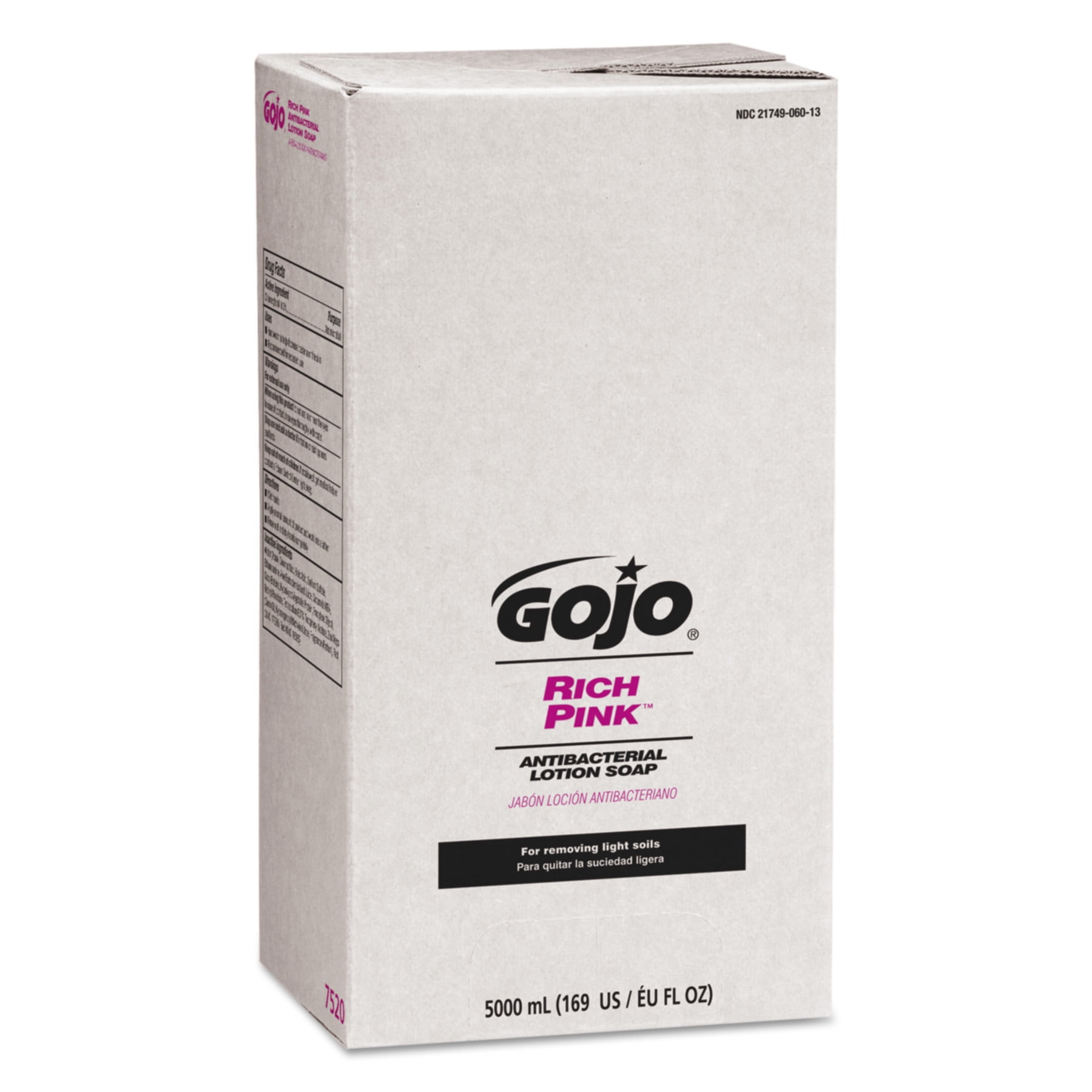 RICH PINK Antibacterial Lotion Soap Refill, Floral, 5,000 mL, 2/Carton