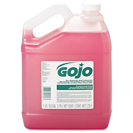 GOJO Bulk Pour All-Purpose Pink Lotion Soap, Floral, 1gal Bottle, 4/Carton