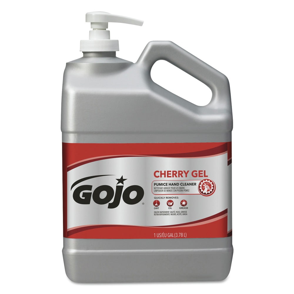 GOJO Cherry Gel Pumice Hand Cleaner, Cherry Scent,  Each, Red, 1 gal (3.8 L)