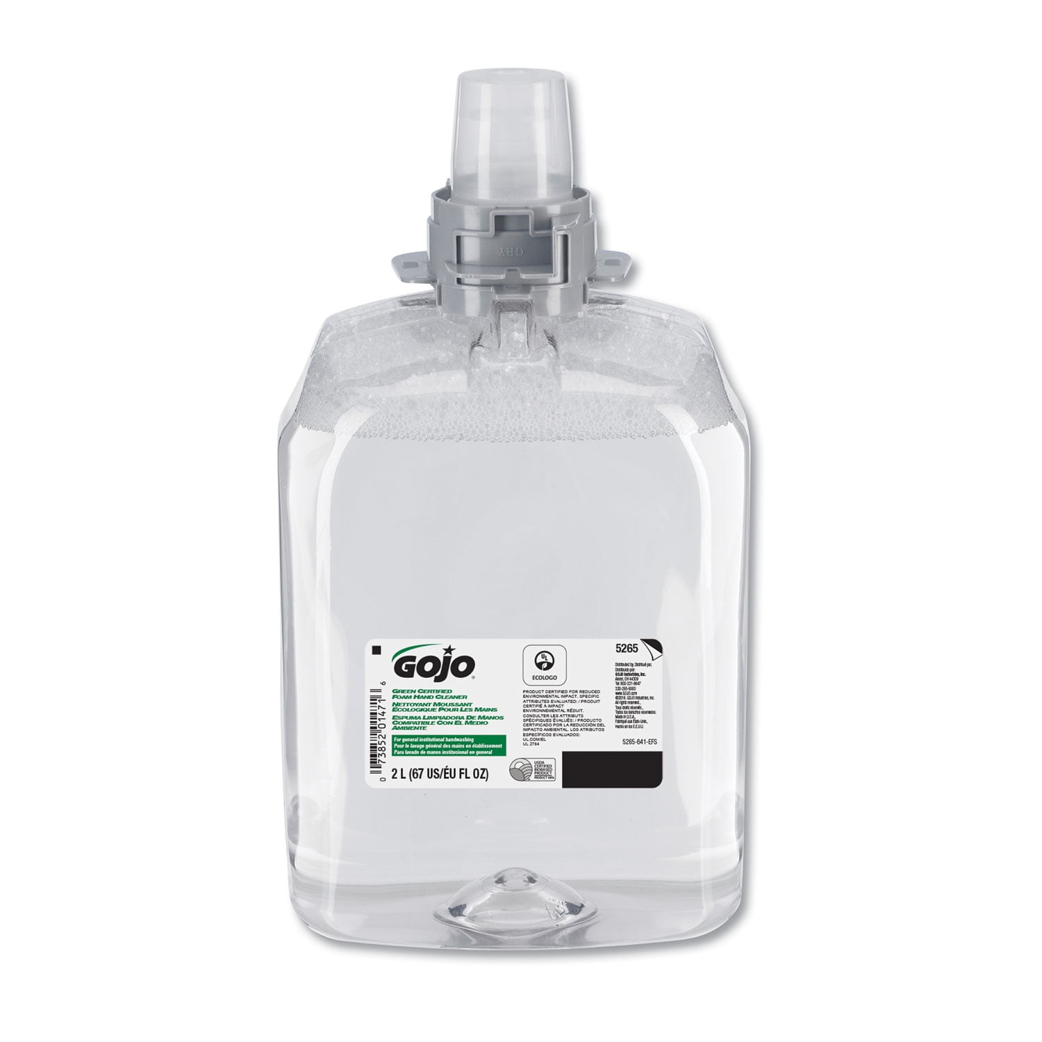 Gojo Green Certified Foam Hand Cleaner - 2 pack, 2000 ml Refill