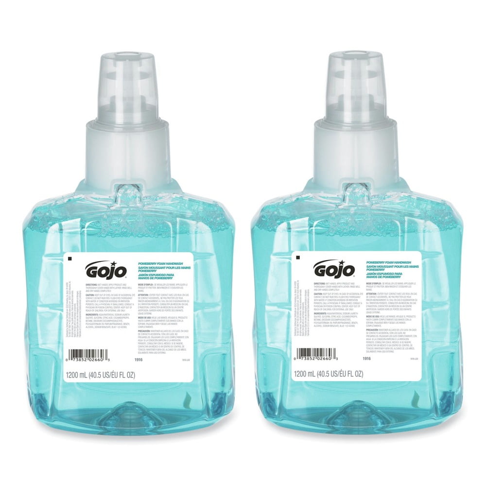 GOJO Industries 1916-02 12000 ml Pomeberry Foam Handwash Refill - Pomegranate (2/Carton)
