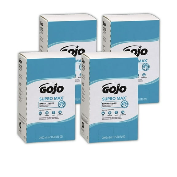 GOJO Industries 7272-04 SUPRO MAX Unscented 2000 mL Hand Cleaner Refill for PRO TDX Dispenser (4/Carton)