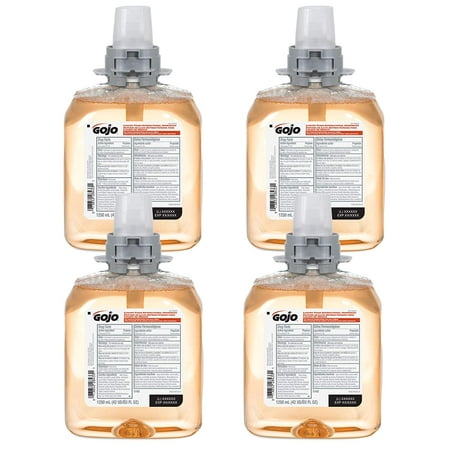 product image of GOJO Luxury Foam Antibacterial Handwash, Fresh Fruit Fragrance, 1250 mL Foam Hand Soap Refill for GOJO FMX-12 Push-Style Dispenser (Pack of 4)