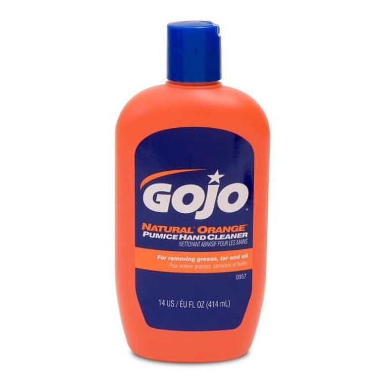GOJO NATURAL* ORANGE Pumice Hand Cleaner, 14 fl oz Quick-Acting