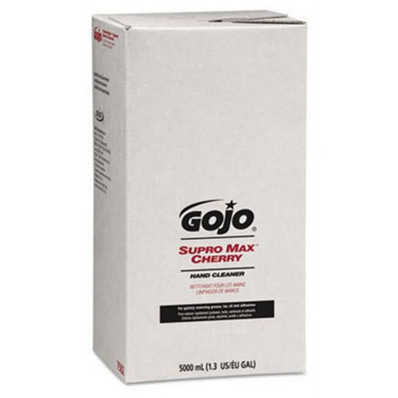 GOJO SUPRO MAX Hand cleanr Cherry 5000mL Refill 2/Carton 758202