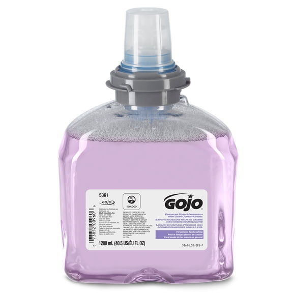 GOJO Foaming Soap Dispenser Refill Bottle Fruit Scent 1,200 mL 5361-02 2 Ct