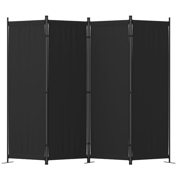 GOJOOASIS Room Divider, 4-Panel Folding Privacy Screen, 88in Portable Separating with 3 Metal Feet, Partition Room Dividers