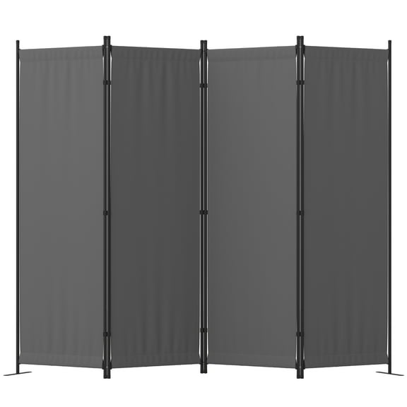 GOJOOASIS Room Divider, 4-Panel Folding Privacy Screen, 88in Portable Separating with Metal Feet, Partition Room Dividers