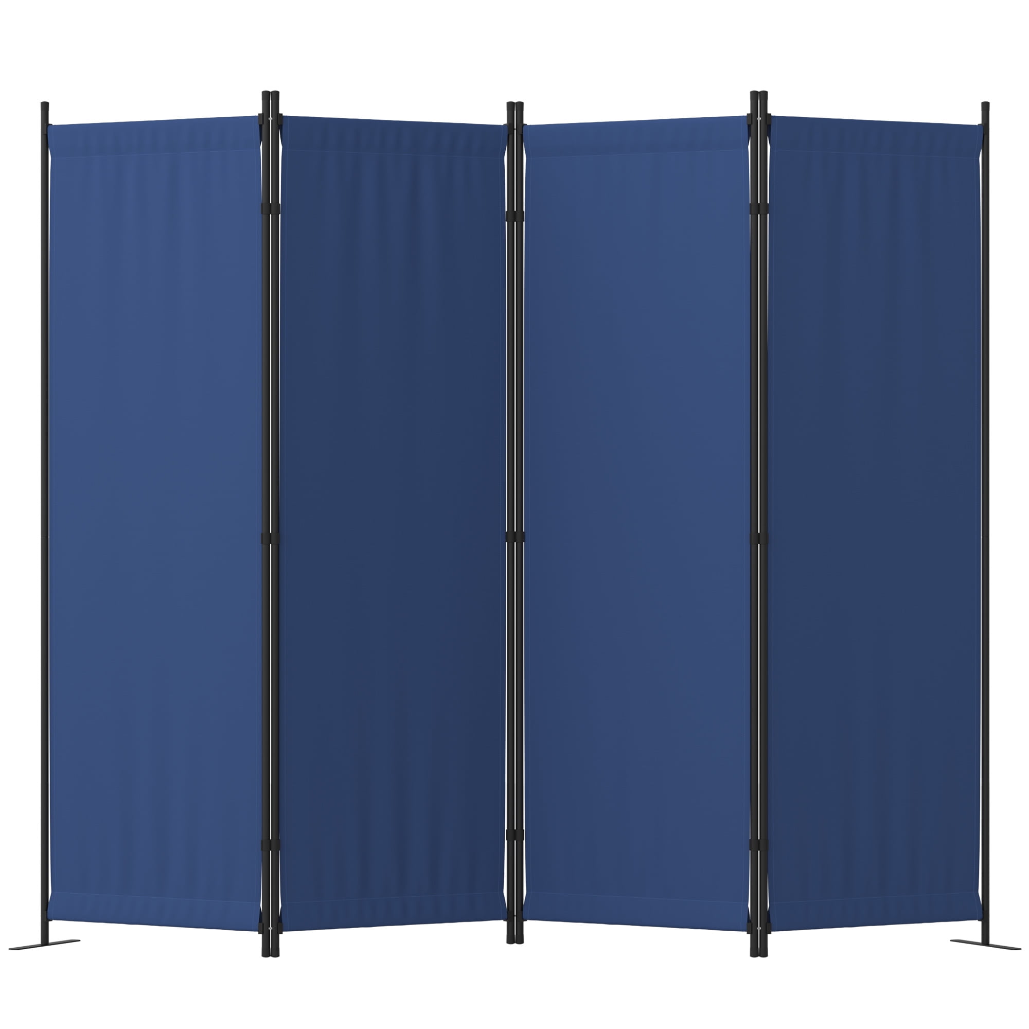 GOJOOASIS Room Divider, 4Panel Folding Privacy Screen, 88in Portable Separating with Metal Feet