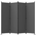 thumbnail image 1 of GOJOOASIS Room Dividers Folding Privacy Screens 4 Panel Partition (Grey), 1 of 6
