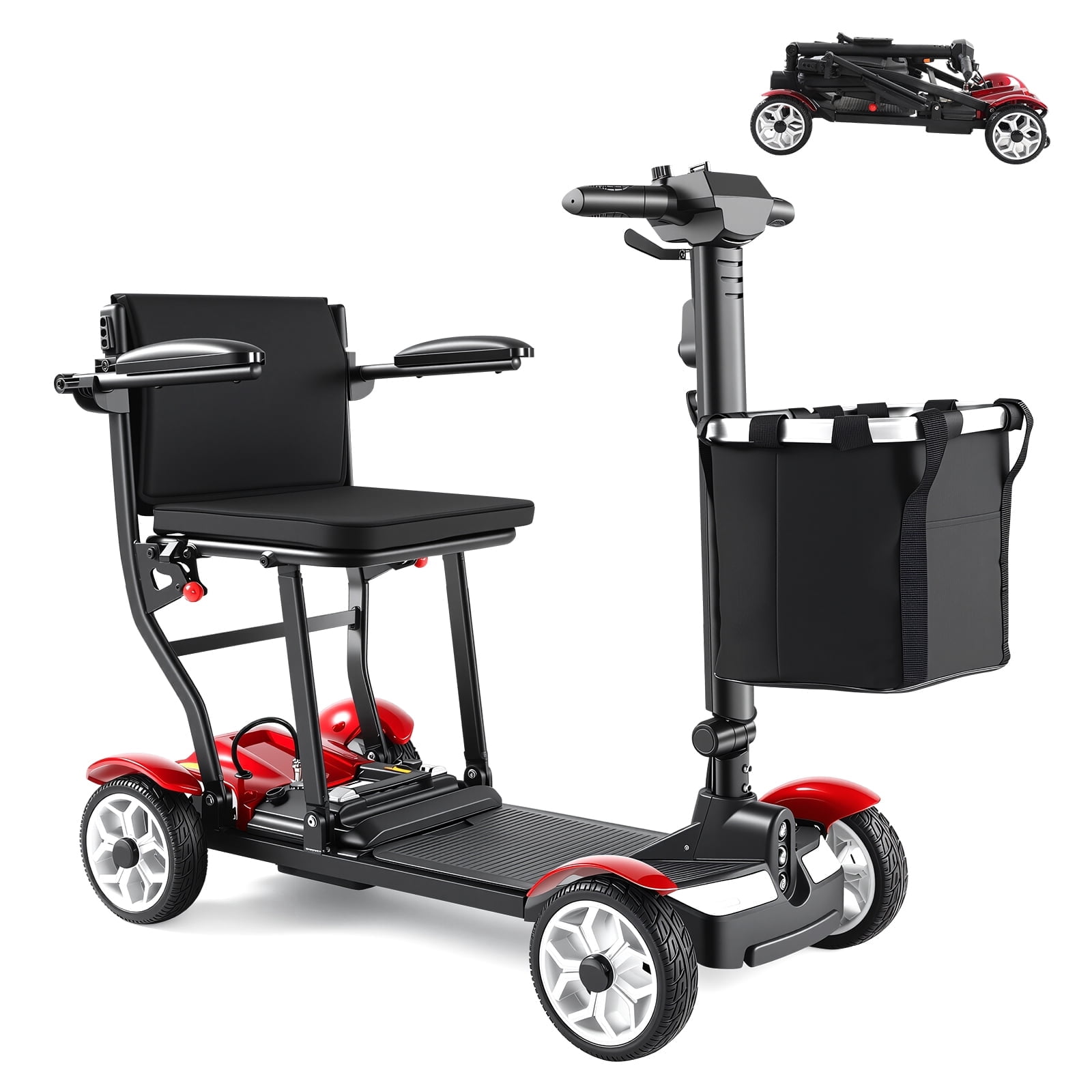 GOKEEP Mobility Scooters for Adults,4 Wheel Folding Adult Mobility