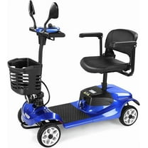 GOKEEP Mobility Scooters for Adults,4 Wheel Folding Adult Mobility Scooter with Removable Battery, Compact Heavy Duty Mobile for Travel