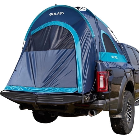 GOLABS 2-Person Outdoors Truck Bed Tent for 5-6 Ft, Waterproof Quick set up Camping Tent for Camping & Outdoor,Blue