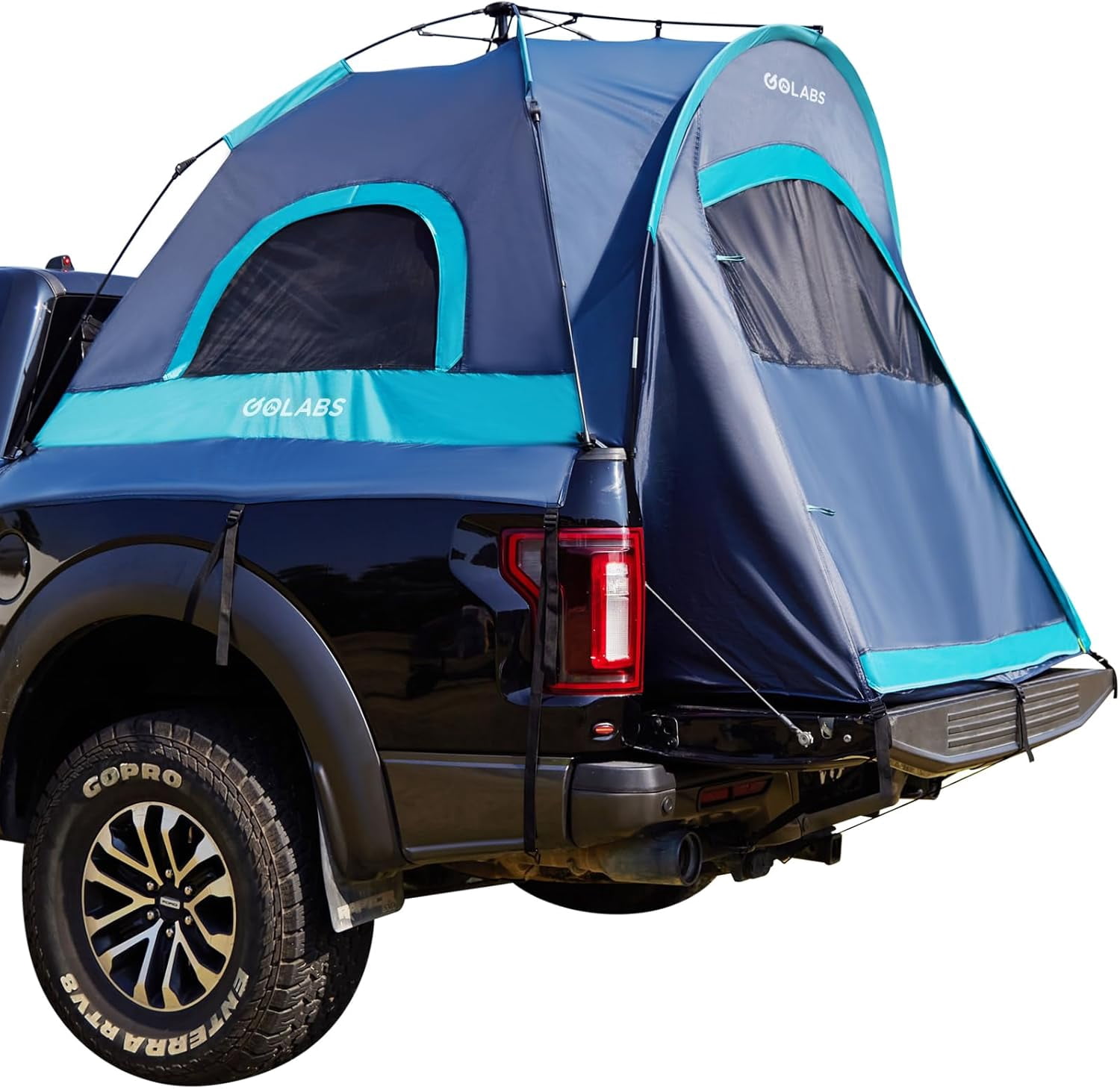 GOLABS 2-Person Truck Bed Tent for 5-6 ft Trucks, Waterproof Quick Setup Camping Tent for Outdoor, Blue