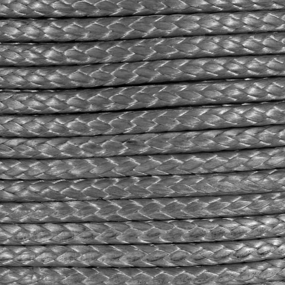 GOLBERG 12 Strand DyMax Rope in Gray - Multiple Diameter and Length Options - Emergency Pulling Towline, Utility Wench, and More - USA Made Line