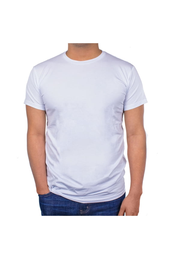 3 Pack Men's Crew Neck Undershirt - Super Soft, Lightweight, Classic Fit T-Shirt - Performance or Everyday Wear