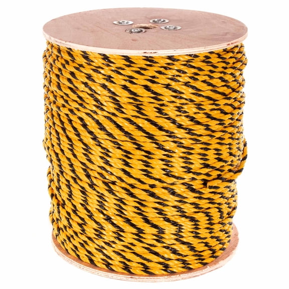 GOLBERG 3 Strand Twisted Polypropylene Rope with Many Size, Color, and Length Options - to Moisture, s, Oil, and - Use in the Water / Marine / Nautical or on Land