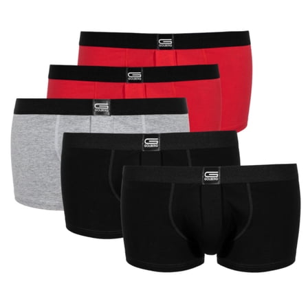 GOLBERG Boxer Briefs - Stretchy, Soft, and Comfortable - Multiple Size and Color Options - 5 Pack of Assorted Colors