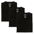 thumbnail image 1 of GOLBERG Men's V-Neck Undershirts - Super Soft, Tag Free, Classic Fit T-Shirts - Cotton Polyester Blend Short Sleeve (Size - Small), 1 of 3