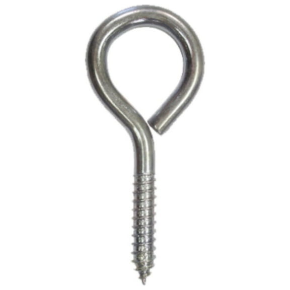 GOLBERG Screw Eyes - Zinc Plated Steel Screws - 1 Inch or 3/4 Inch - Multiple Pack Sizes Available