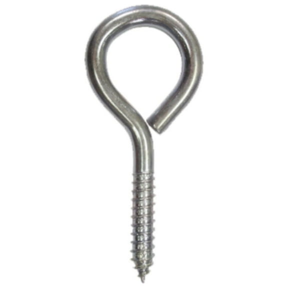 GOLBERG Screw Eyes - Zinc Plated Steel Screws - 1 Inch or 3/4 Inch - Multiple Pack Sizes Available