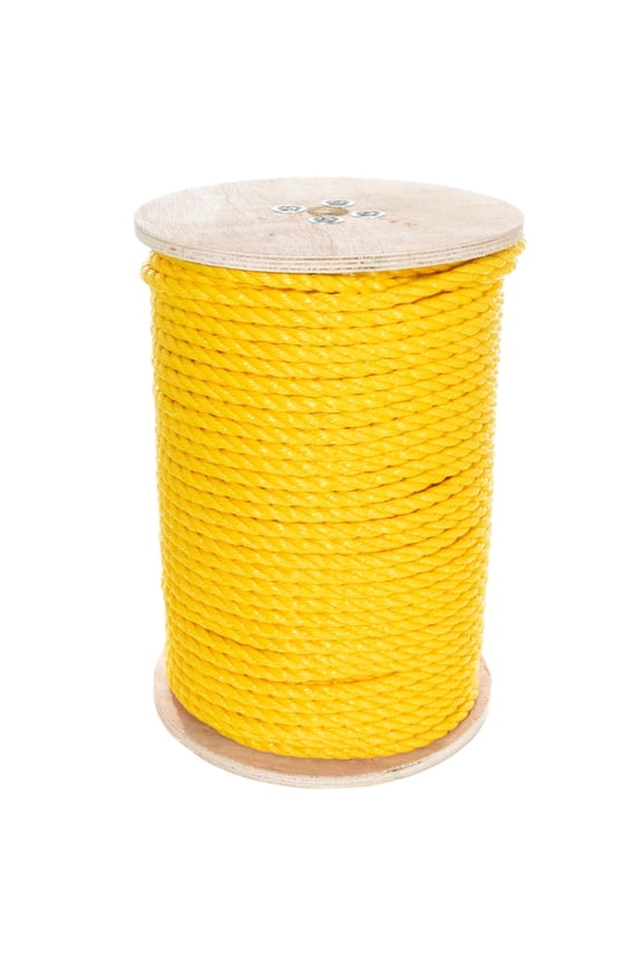 Twisted Polypropylene Rope 1/4", 5/16", 3/8", 1/2", 5/8", 3/4" Several Colors