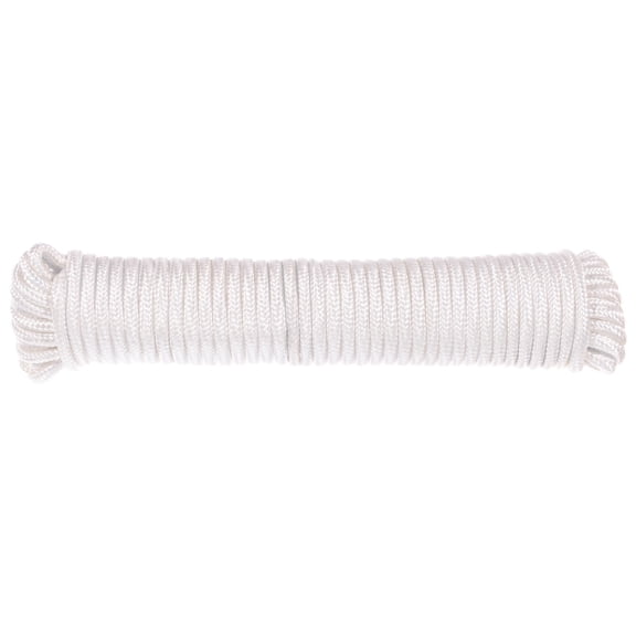 GOLBERG White Braided Synthetic Polyester Clothesline with Multiple Size & Length Options