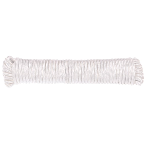 GOLBERG White Braided Synthetic Polyester Clothesline with Multiple Size & Length Options