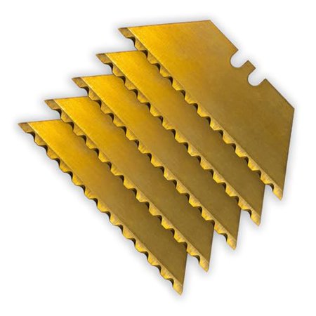 12Point Razor Blades Premium Coated Blank Utility Knife Blades 5Pack