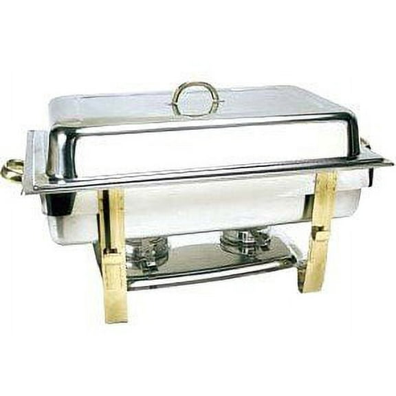 GOLD ACCENT 8 QT OBLONG CHAFER CHAFING DISH