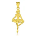 thumbnail image 1 of GOLD BALLET DANCE CHARM PENDANT NECKLACE, 1 of 1
