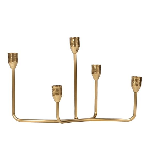 Better Homes & Garden Indoor Decorative Gold Iron Taper Candelabra