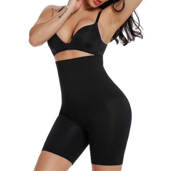 GOLD CARP High Waist Tummy Control Shapewear Panties, XL/XXL, Black