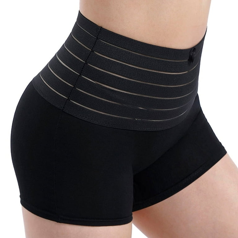 GOLD CARP Shapewear Women Middle Waist Trainer Tummy Control Body Shaper  Boyshorts Underwear Hold In Panties Support Seamless Butt Lifter Slimming  Knickers Black L(US 6-8) 