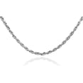 thumbnail image 1 of GOLD CHAINS: ROPE SOLID DIAMOND CUT WHITE GOLD CHAIN 1MM :  10K  24", 1 of 1