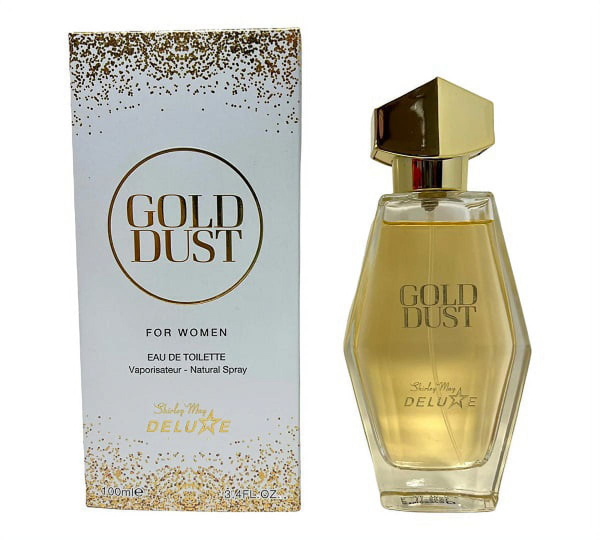 GOLD DUST women's designer EDT perfume 3.4 oz by SHIRLEY MAY DELUXE 