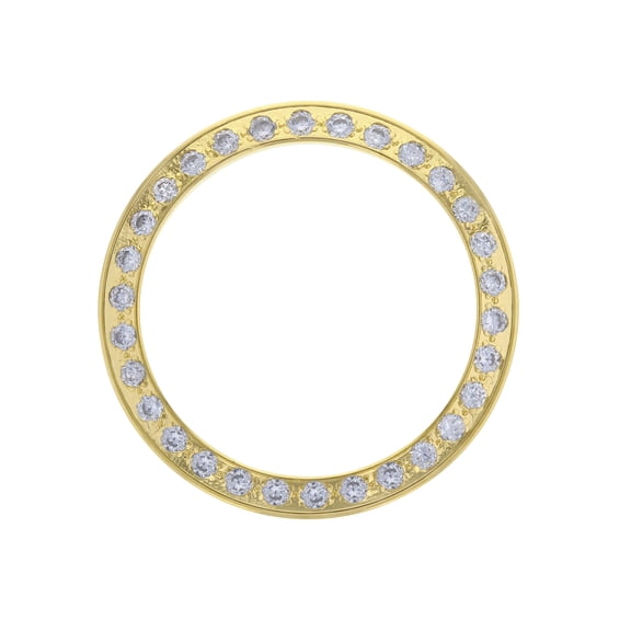GOLD GP CREATED DIAMOND BEZEL FOR ROLEX PRESIDENT 6917 69000 69178 79138 LADY