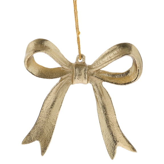 Gold Metal Bow Christmas Ornament, 4", by Holiday Time