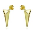 thumbnail image 1 of GOLD PLATED OVER STERLING SILVER ELONGATED PYRAMID POST EARRINGS, 1 of 3