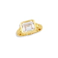 thumbnail image 1 of GOLD PLATED WHITE CZ RING SZ. 7, 1 of 2