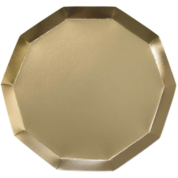 Gold Premium Dinner Plates - 8ct