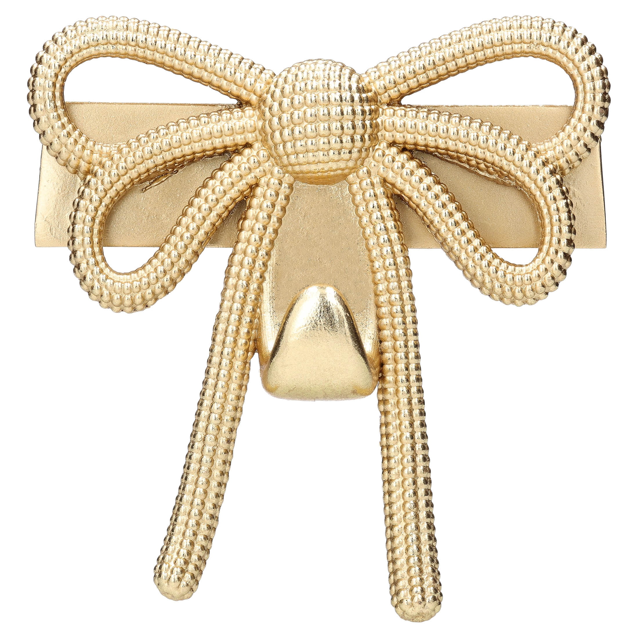 Gold Bow Christmas Stocking Holder, 7", by Holiday Time