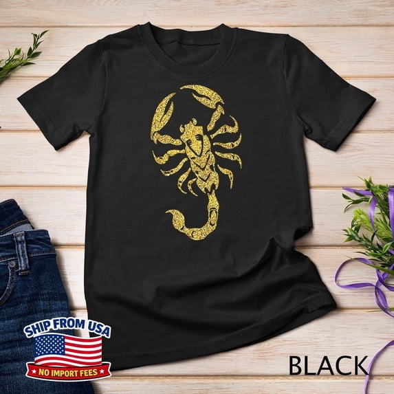 W Insect GOLD SCORPION Zodiac Horoscope Insect Unisex T-Shirt - Walmart.com
