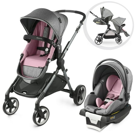 GOLD SensorSafe Pivot Xpand Smart Modular Travel System (Opal Pink)