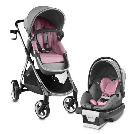 Evenflo GOLD SensorSafe Shyft Smart Modular Travel System (Opal Pink)