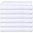 thumbnail image 1 of GOLD TEXTILES 6 Bulk Pack Full Flat Sheet 81"X108" Bright White T 200 Percale Hotel Linen Extra Soft and Comfortable, 1 of 8