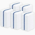 thumbnail image 1 of GOLD TEXTILES 60 Pack Cotton Blend White Bar Mop Kitchen Towels 28oz Blue Stripe for Commercial Use, 1 of 8
