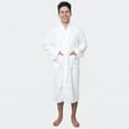 thumbnail image 1 of GOLD TEXTILES Men's Terry Cloth Bathrobe - White, Lightweight & Cozy with Adjustable Belt, Small, 100% Cotton, Pack of 1, 1 of 6